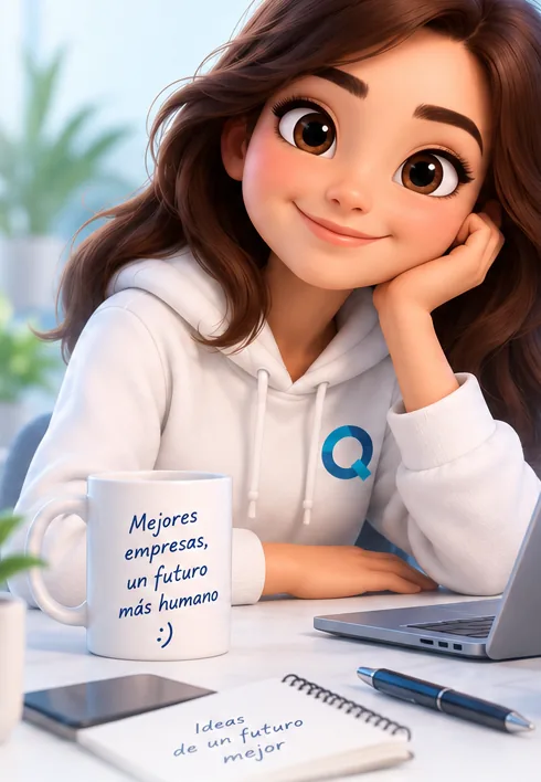 Profesional trabajando con QualiSfera en su portátil